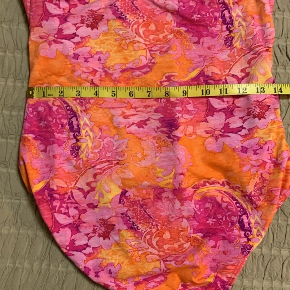 Lauren Ralph Lauren Women’s Tropical Halter One Piece Swimsuit 12 Beach Vacay